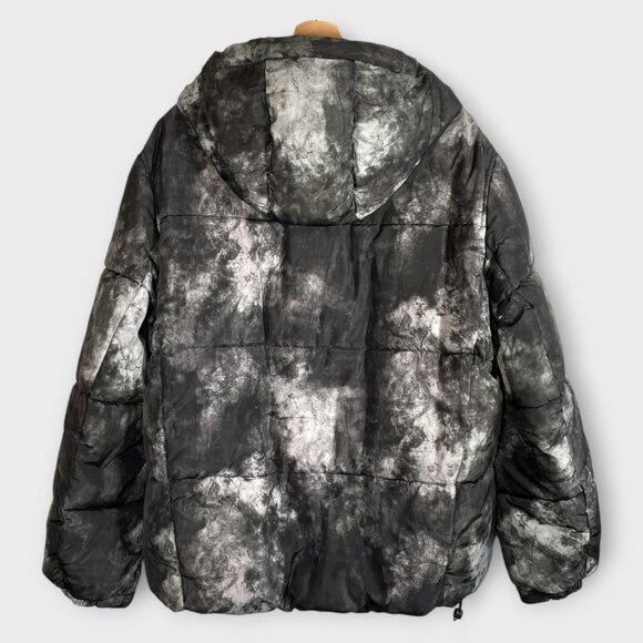 ZARA Puffer Jacket Coat Men's LARGE Streetwear Urban Double Zip Modern EUC - Picture 3 of 14